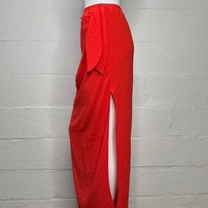 Windsor Women's Skirt Orange Maxi Size Small Lined Side Slit